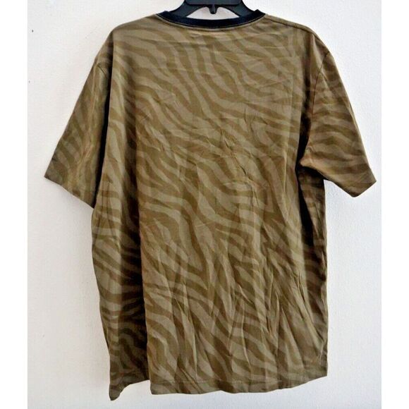 PS Paul Smith Men's Sz XL Green Combo Animal Print Short Sleeve Tee Shirt $125 - Picture 2 of 6